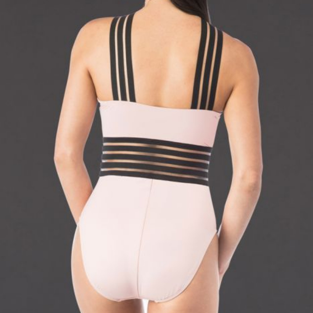 Kenneth Cole Blush One Piece Hign Neck Swimsuit - Picture 3 of 7